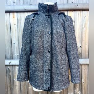 FINAL PRICE: Croft and Barrow Women’s Full Zip Up with Buttons Hooded Jacket